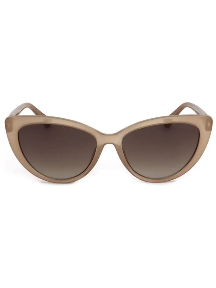 Okulary przeciwsłoneczne unisex w kolorze beżowym