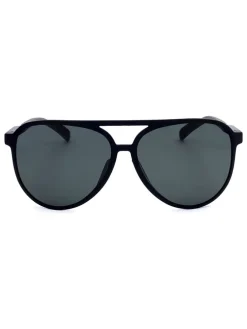 Okulary przeciwsłoneczne unisex w kolorze czarno-granatowym