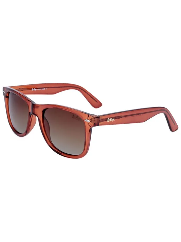Okulary przeciwsłoneczne unisex w kolorze jasnobrązowym