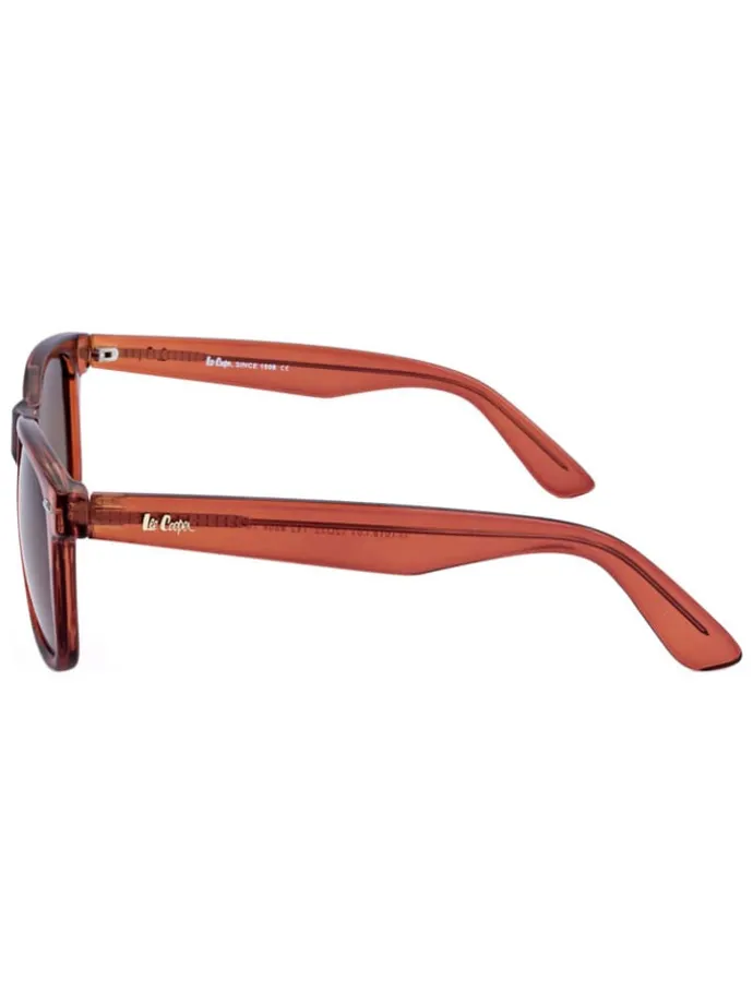 Okulary przeciwsłoneczne unisex w kolorze jasnobrązowym