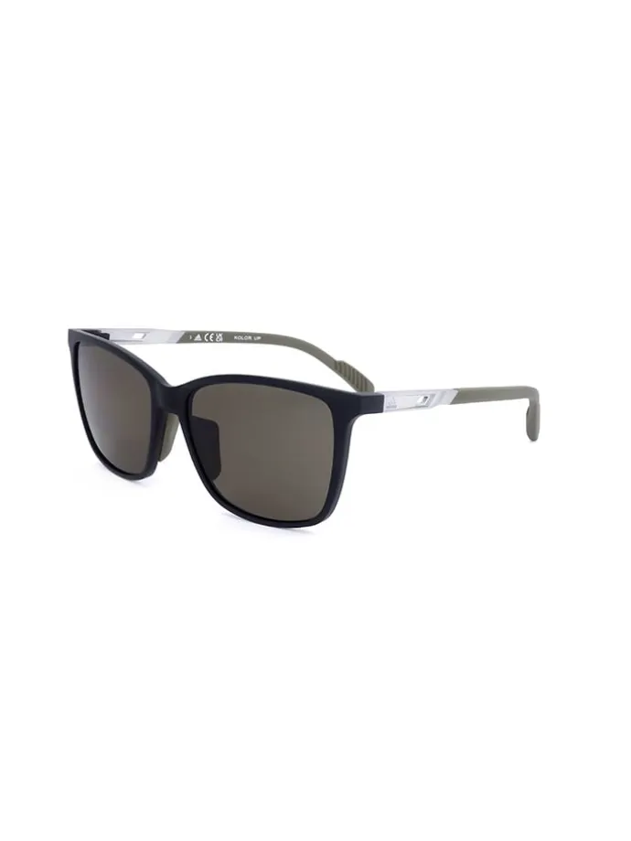 Okulary przeciwsłoneczne unisex w kolorze czarno-oliwkowo-szarym