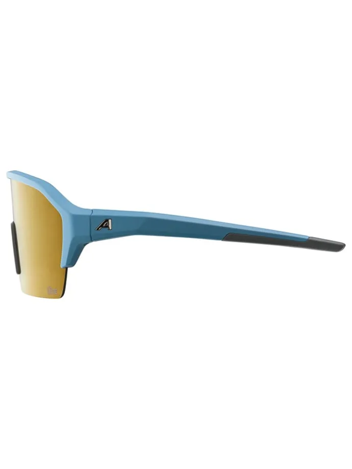 Okulary sportowe unisex "Ram HR Q-Lite" w kolorze złoto-niebieskim