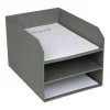 Organizer "Trey" w kolorze szarym na dokumenty - 32 x 21 x 31,5 cm
