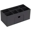 Organizer "Vendela" w kolorze antracytowym na biurko - 10 x 8,5 x 10 cm