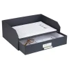 Organizer "Walter" w kolorze czarnym na dokumenty - 33,5 x 13 x 25,5 cm