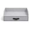 Organizer "Walter" w kolorze jasnoszarym na dokumenty - 33 x 13 x 25,5 cm