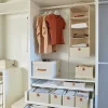 Organizery (2 szt.) w kolorze kremowym - 30 x 15 x 30 cm