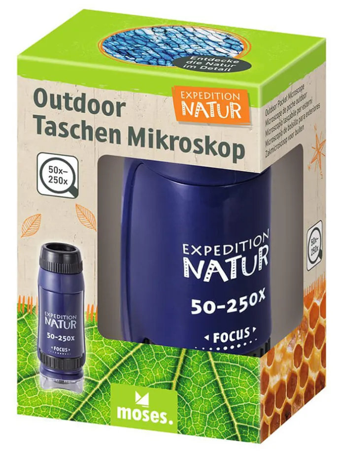 Outdoorowy mikroskop kieszonkowy "Expedition Natur" - 6+