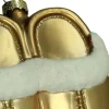 Ozdoba choinkowa "Cozy Slippers" w kolorze beżowym - wys. 10 cm
