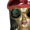 Ozdoba choinkowa "Fashion Lady" ze wzorem - wys. 12,5 cm