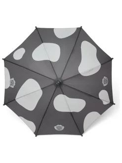 Parasol w kolorze szaro-białym