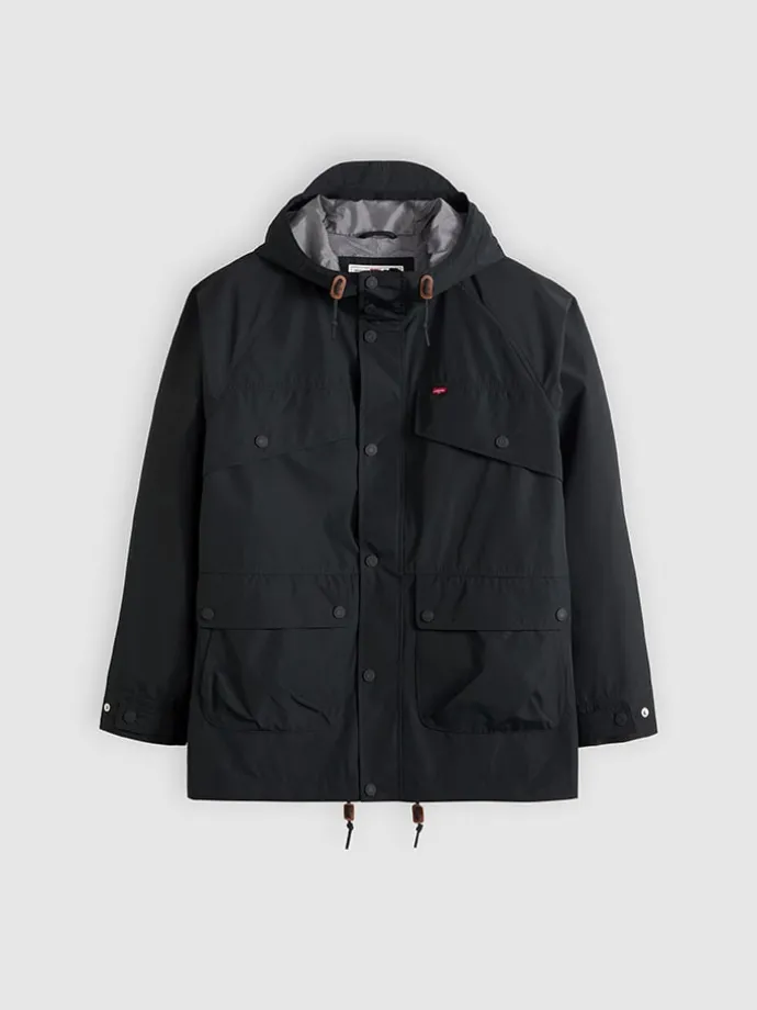 Parka w kolorze czarnym