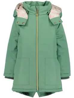 Parka w kolorze zielonym