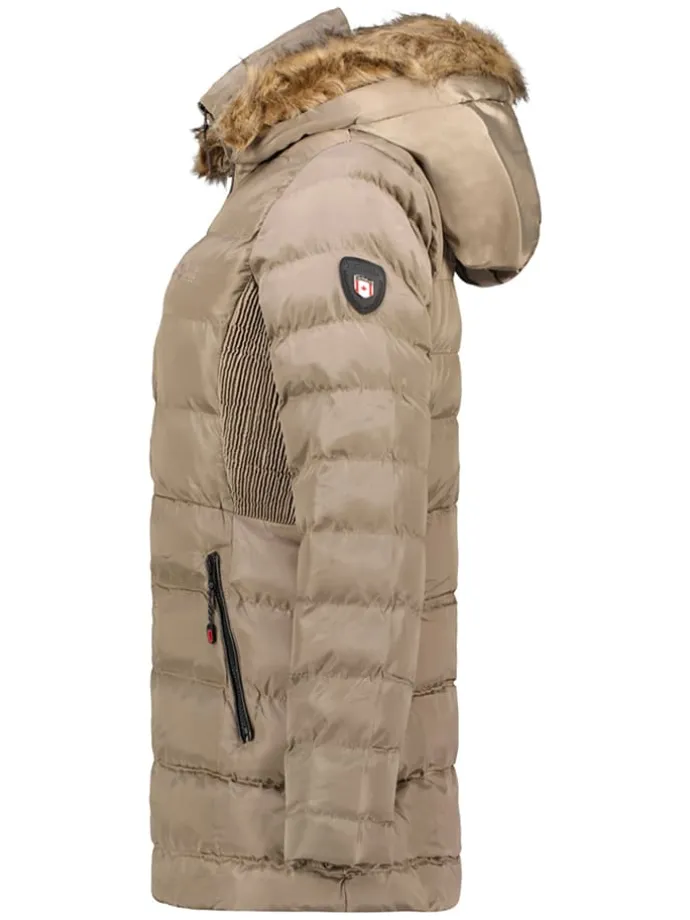 Parka zimowa "Anieseak" w kolorze beżowym