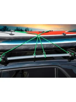 Pas napinający w kolorze zielonym z karabińczykami - dł. 80 cm