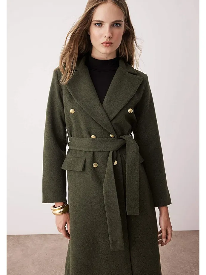 Płaszcz przejściowy w kolorze khaki