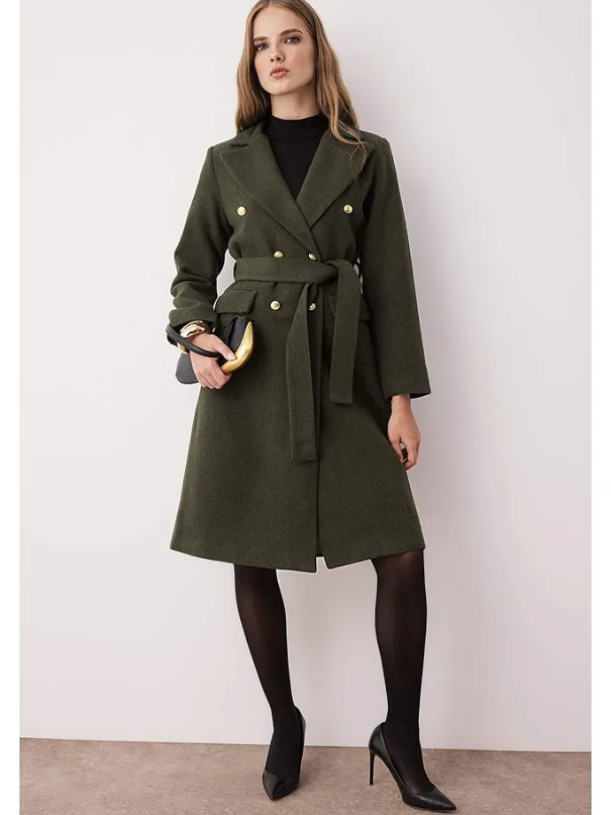 Płaszcz przejściowy w kolorze khaki