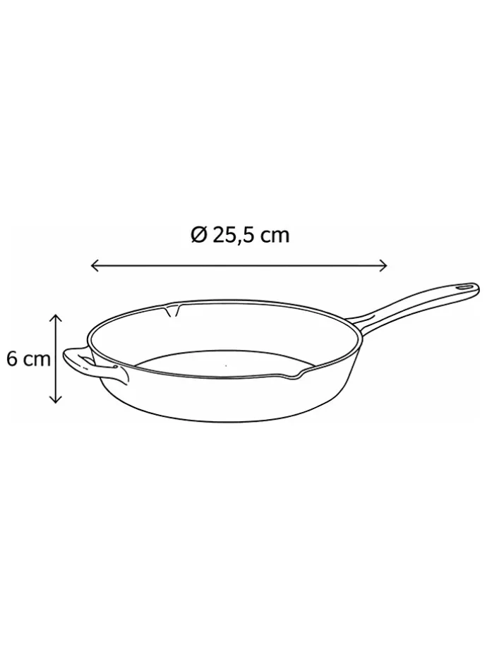 Patelnia "Bestow" w kolorze niebieskim - Ø 25 cm