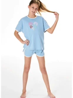Piżama w kolorze błękitnym
