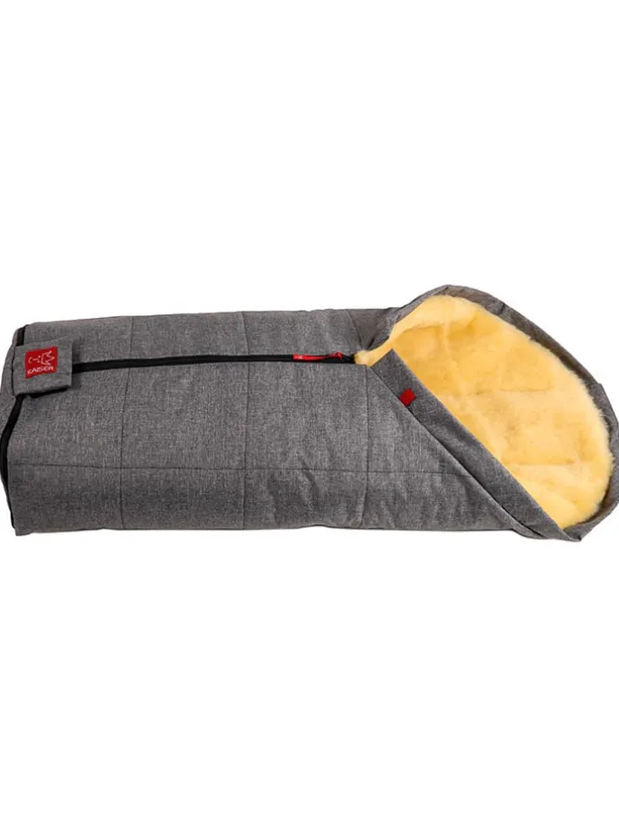 Śpiworek wełniany "Iglu" w kolorze antracytowym - 93 x 45 cm