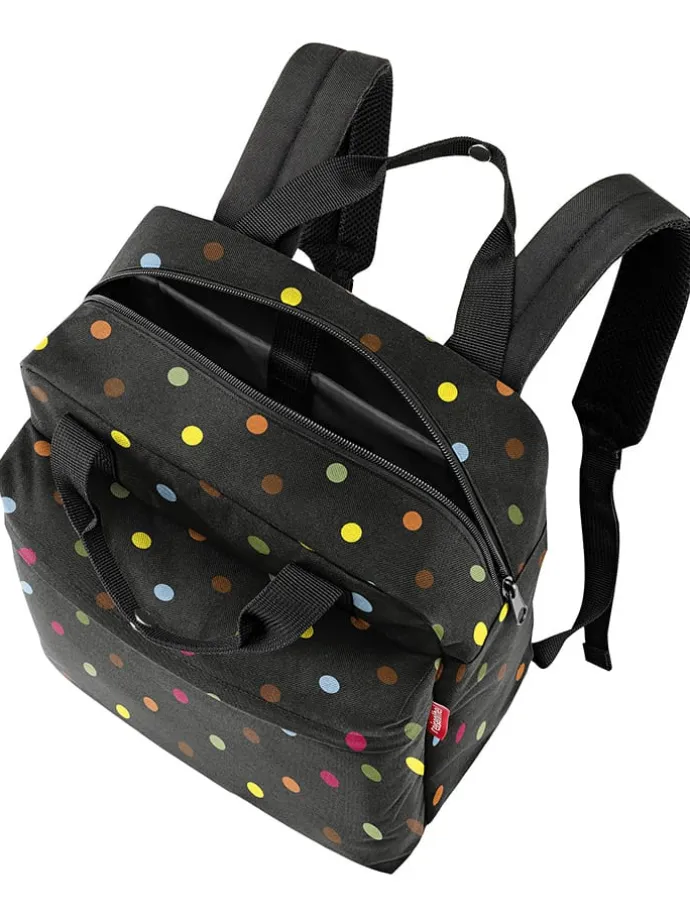 Plecak "Allday M" w kolorze czarnym ze wzorem - 30 x 39 x 13 cm
