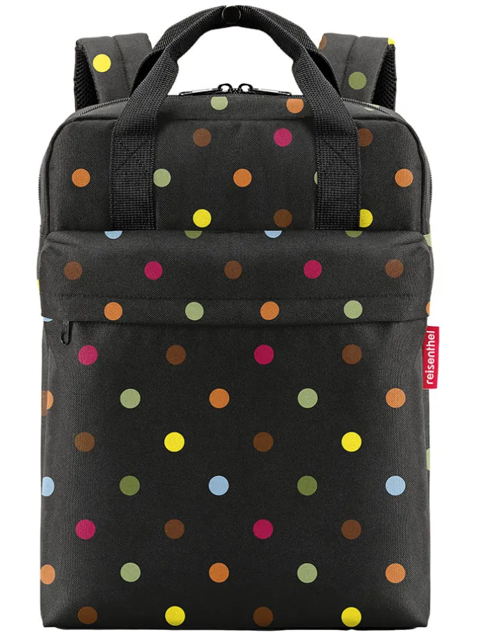 Plecak "Allday M" w kolorze czarnym ze wzorem - 30 x 39 x 13 cm