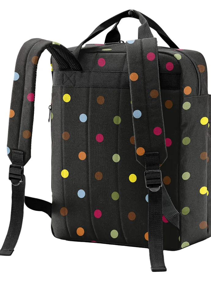 Plecak "Allday M" w kolorze czarnym ze wzorem - 30 x 39 x 13 cm