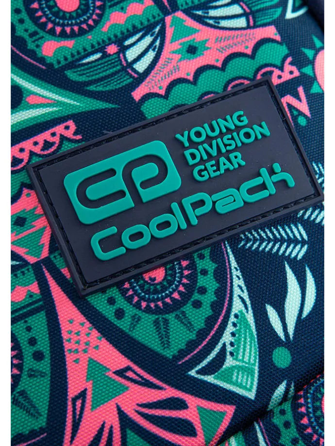 Plecak "Coolpack Drafter" w kolorze granatowo-turkusowo-różowym