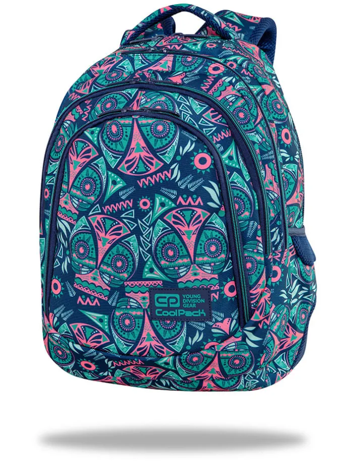 Plecak "Coolpack Drafter" w kolorze granatowo-turkusowo-różowym
