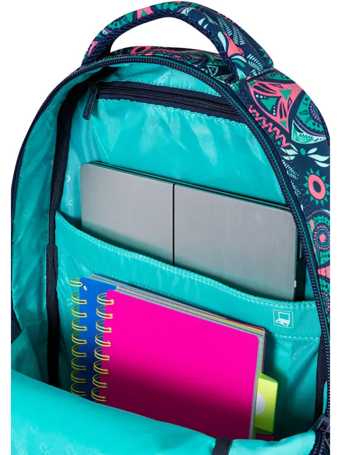 Plecak "Coolpack Drafter" w kolorze granatowo-turkusowo-różowym