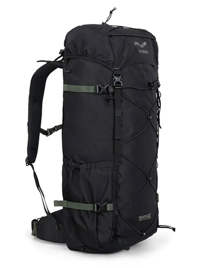 Plecak outdoorowy "Survivor V" w kolorze czarnym - 45 l
