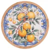 Podstawka "Fruit Life" w kolorze niebiesko-żółtym - Ø 20 cm