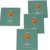 Podstawki (8 szt.) "Summer Spritz" w kolorze pomarańczowo-błękitnym
