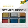 Poduszeczki (6 szt.) "Metallic" w różnych kolorach do tuszu