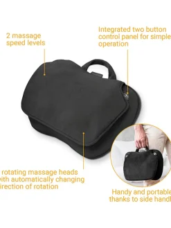 Poduszka "MC 850" w kolorze czarnym do masażu Shiatsu