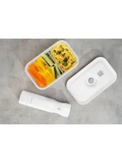 Pojemnik "Grey Line" w kolorze białym na lunch - 800 ml