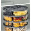 Pojemniki (4 szt.) w kolorze antracytowym - wys. 5 cm