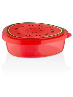 Pojemniki (6 szt.) w kolorze czerwono-zielonym - 800 ml