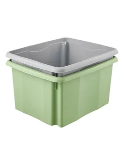 Pojemniki (2 szt.) w kolorze zielonym - 24 l