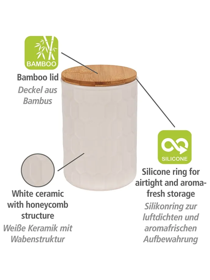 Pojemnik "Maya" w kolorze kremowym - 900 ml