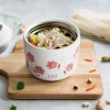 Pojemnik termiczny "Poppy" w kolorze jasnoróżowo-białym na lunch - 550 ml