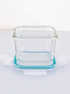 Pojemnik w kolorze błękitnym do mikrofalówki - 210 ml