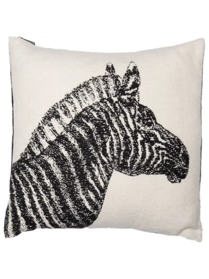 Poszewka "Nova - Zebra" w kolorze kremowo-czarnym na poduszkę
