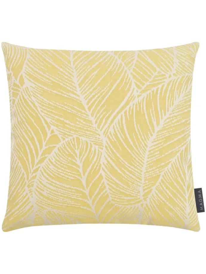 Poszewka outdoorowa "Madeira" w kolorze żółtym na poduszkę - 50 x 50 cm