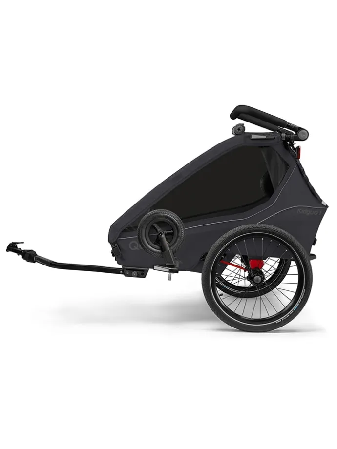 Przyczepka rowerowa 3w1 "Kidgoo 1 Phantom Grey" w kolorze antracytowym
