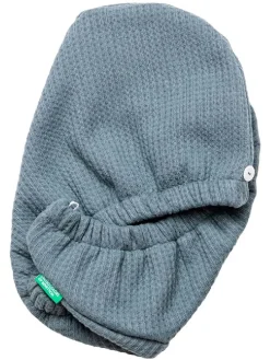 Ręcznik w kolorze niebieskim do włosów - dł. 26 cm