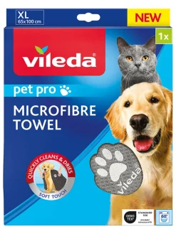Ręcznik "XL Pet Pro” w kolorze szarym z mikrofibry dla zwierząt