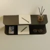 Regał ścienny w kolorze czarnym - 35 x 12 x 12 cm
