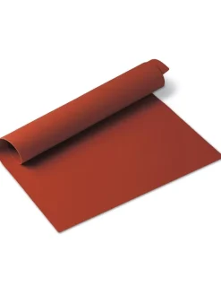 Silikonowa mata w kolorze czerwonym - (D)40 x (S)30 cm