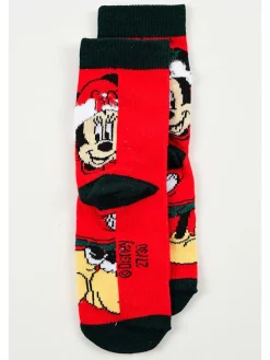 Skarpety "Minnie" w kolorze czerwono-czarnym